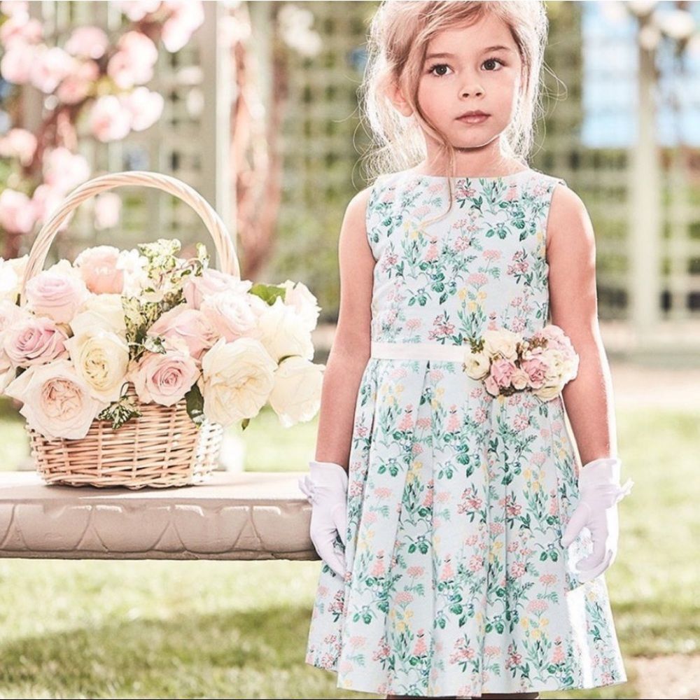 Janie and Jack Pique Pleated Dress, 12-18M - NEW